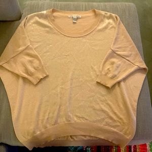 Cream glittery 80 sweater woman’s size large